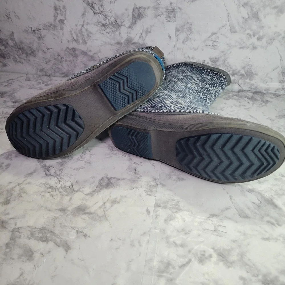 Sorel Tremblant Boot Women's Size 9 Blue Gray‎ Knit Waterproof